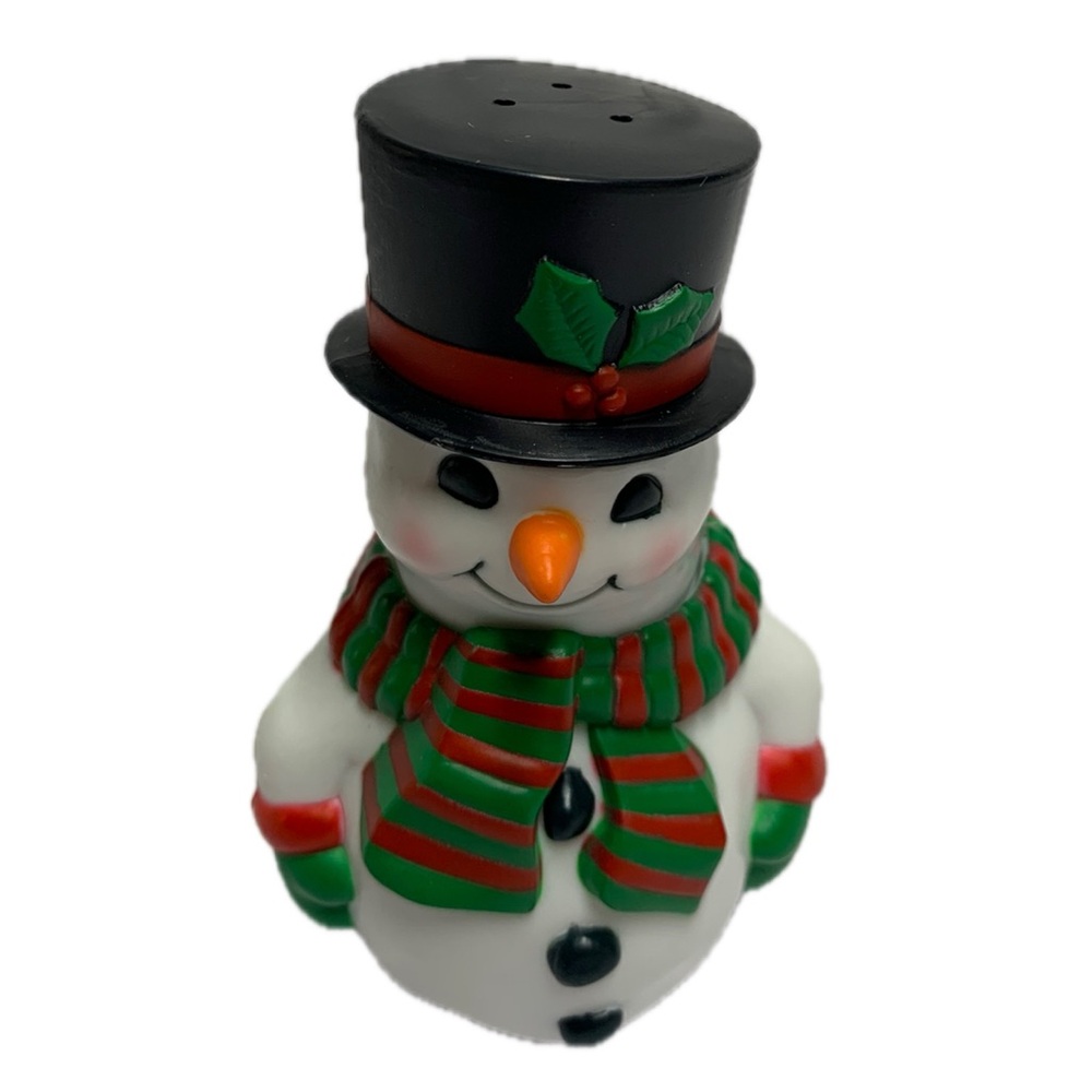 Avon Stackable Snowman Salt & Pepper Shakers | Christmas Holiday Kitchen Decor